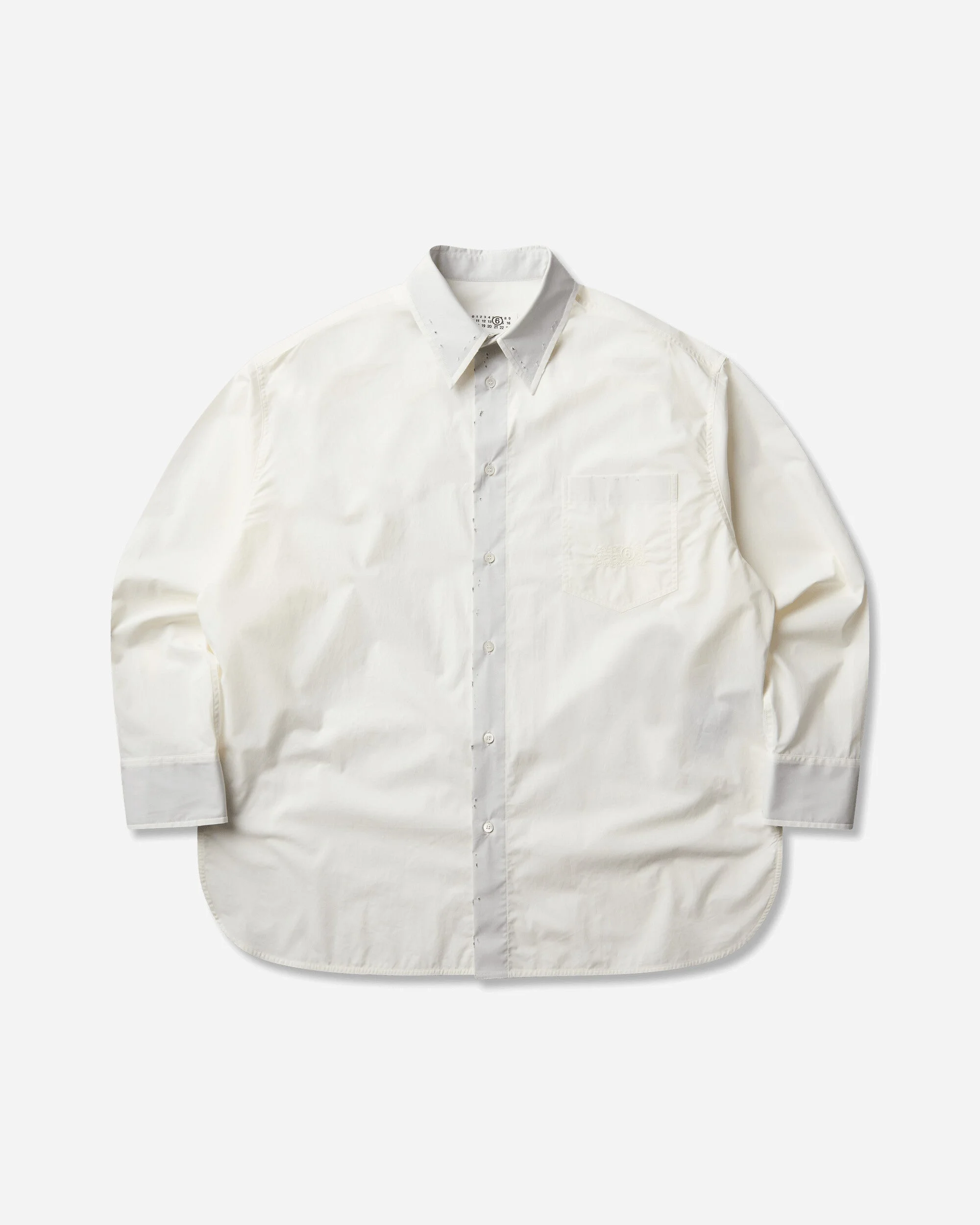Men's Cotton Poplin Shirt Off White - 1