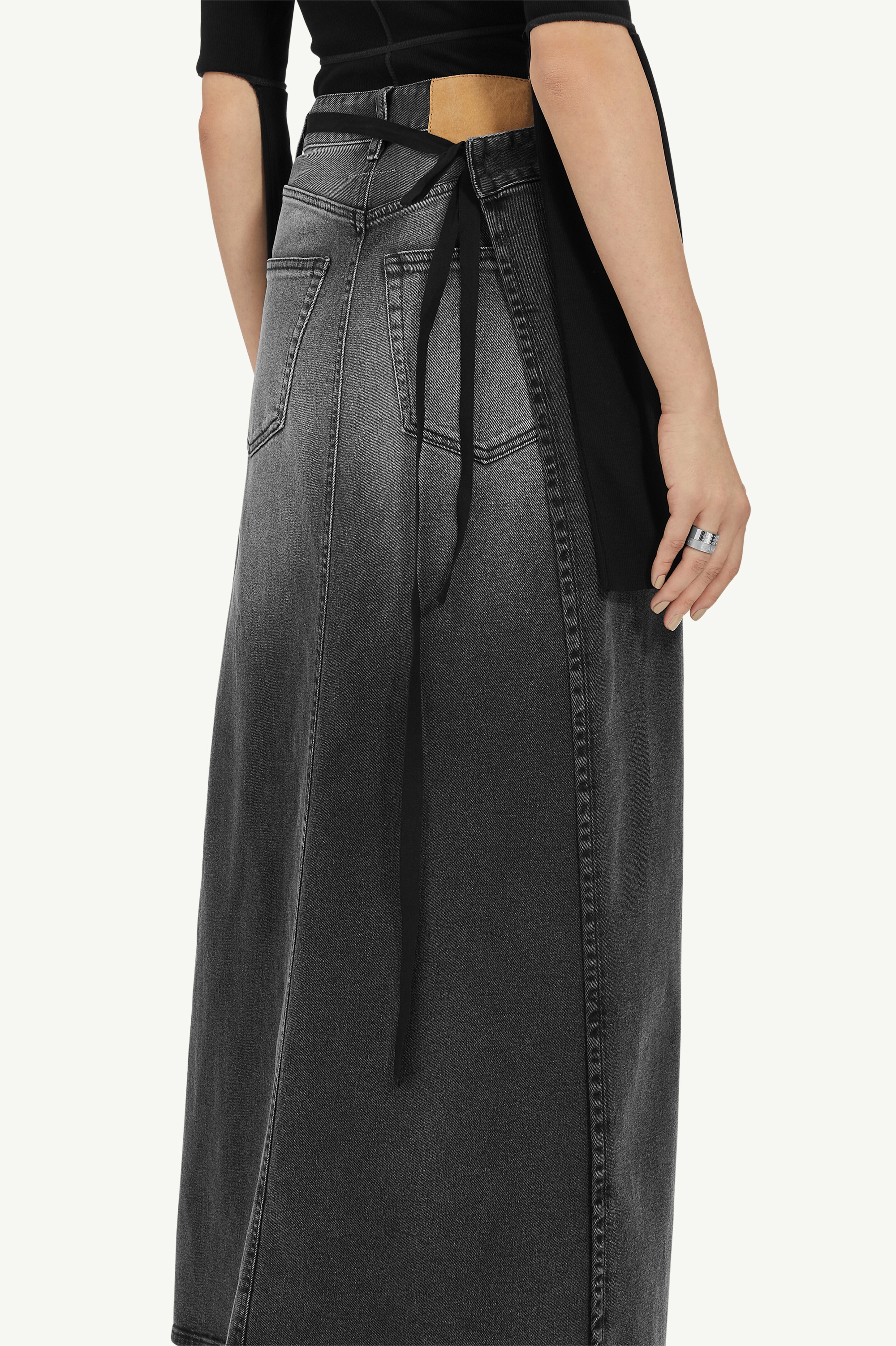 5-pocket Denim Long Skirt - 5