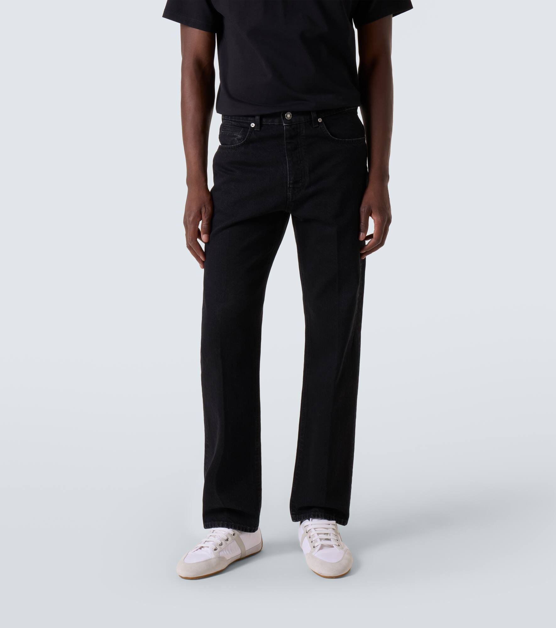 Mid-rise straight jeans - 3