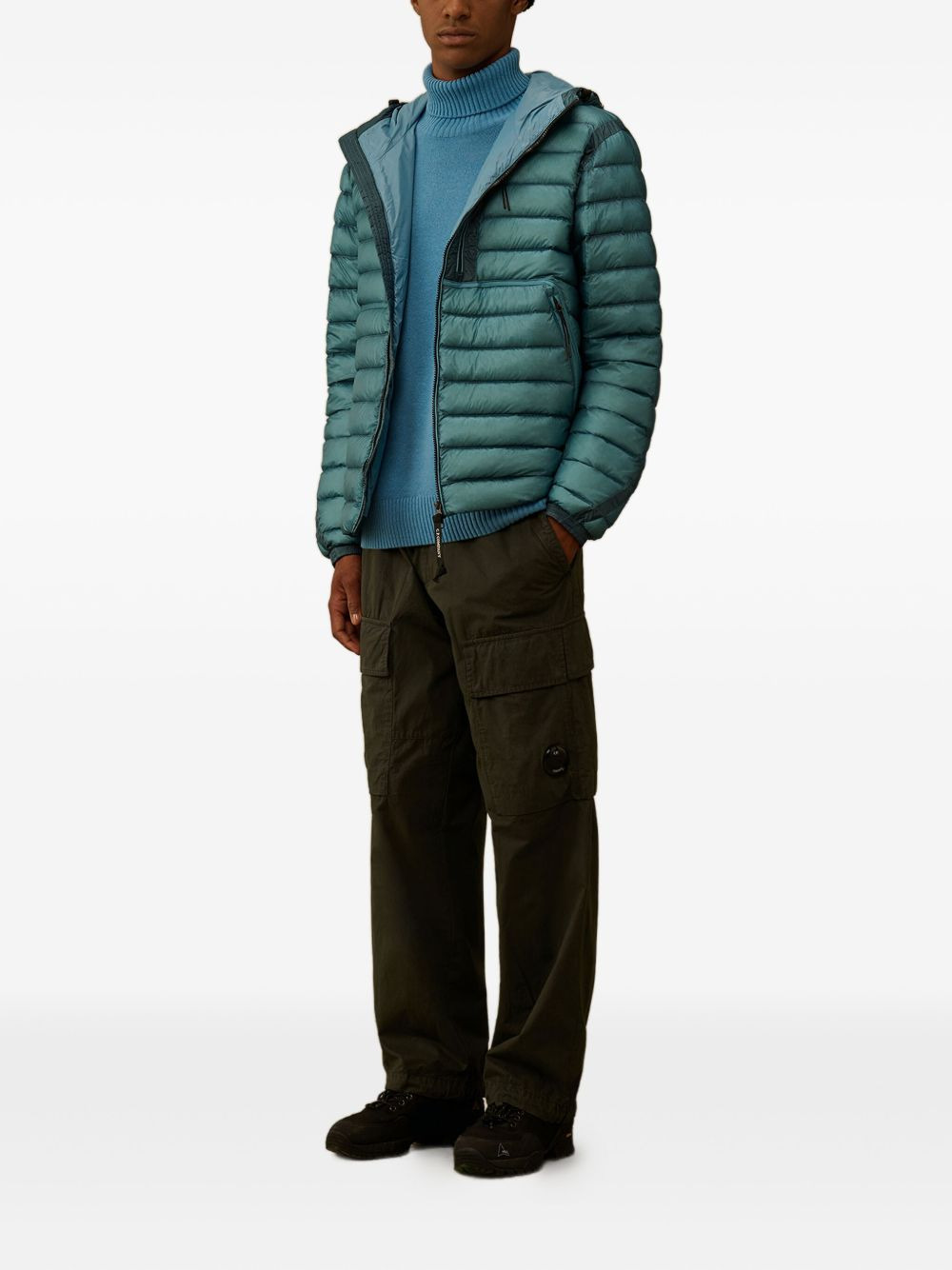 roll-neck patch-pocket jumper - 2