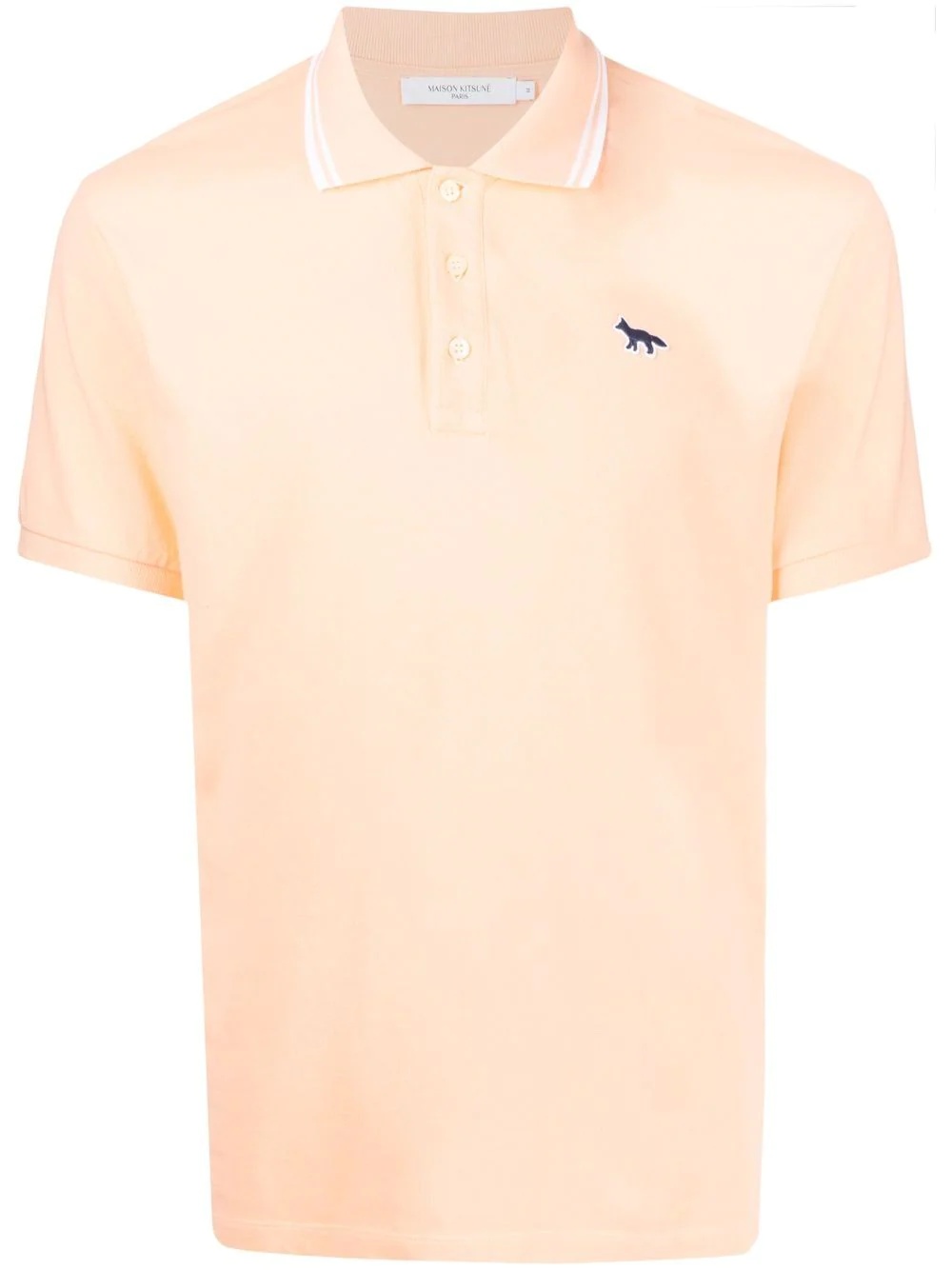 fox-patch polo shirt - 1