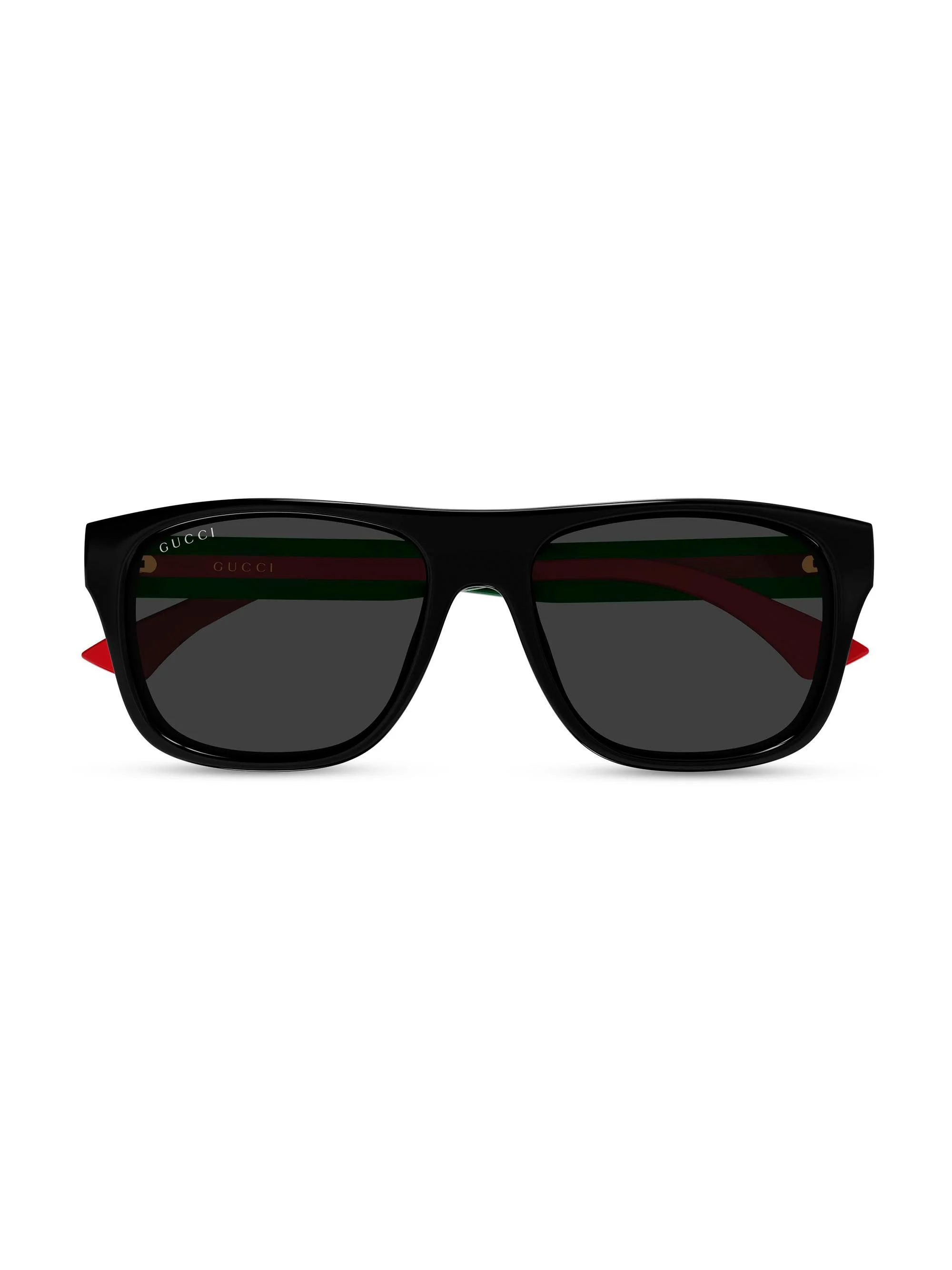Men's New Pop Web 56MM Square Sunglasses - Black - 1