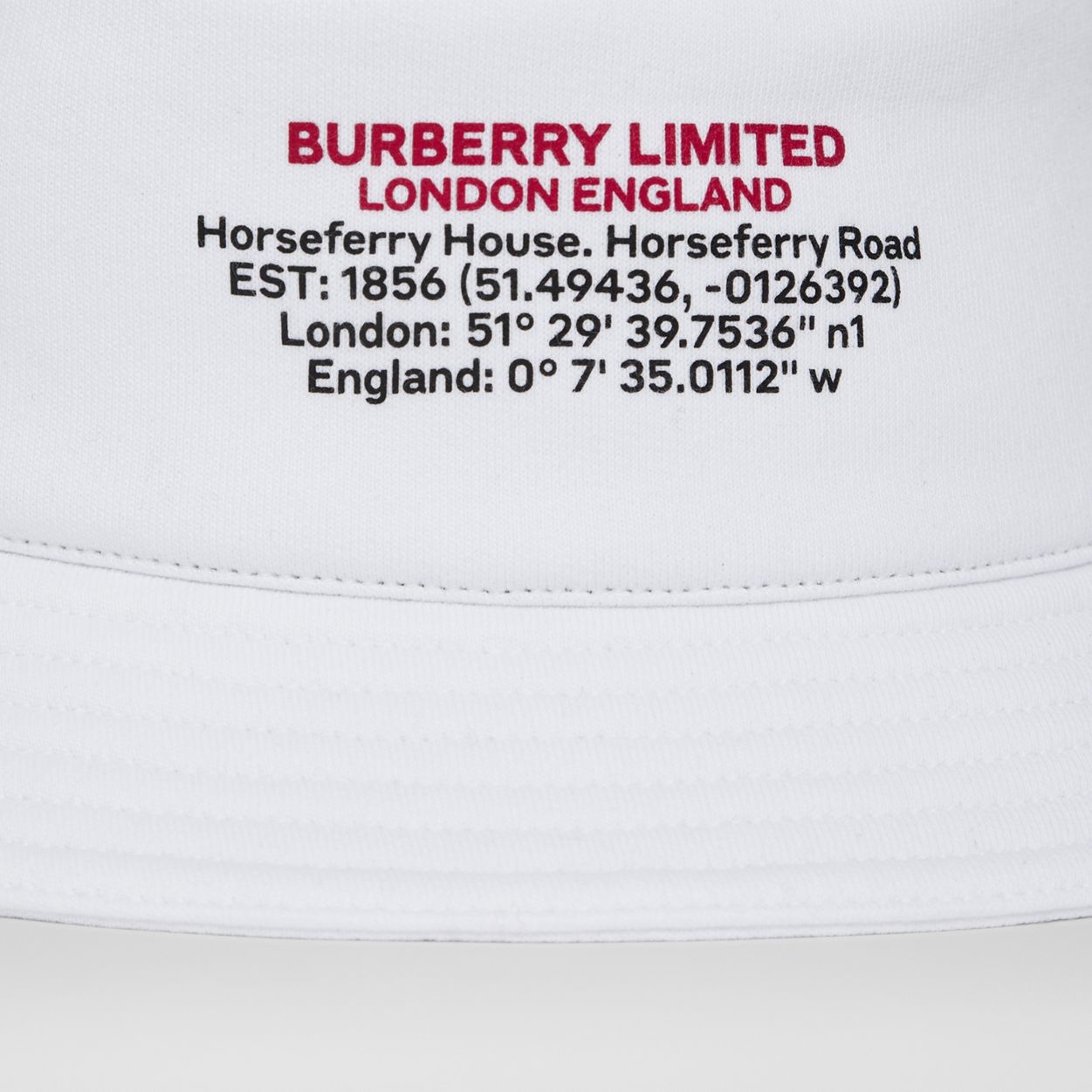 Location Print Cotton Bucket Hat - 5