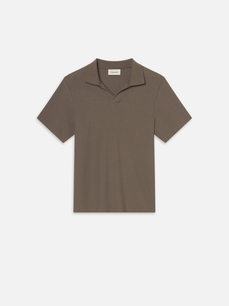 Jacquard Polo in Dark Sage 1