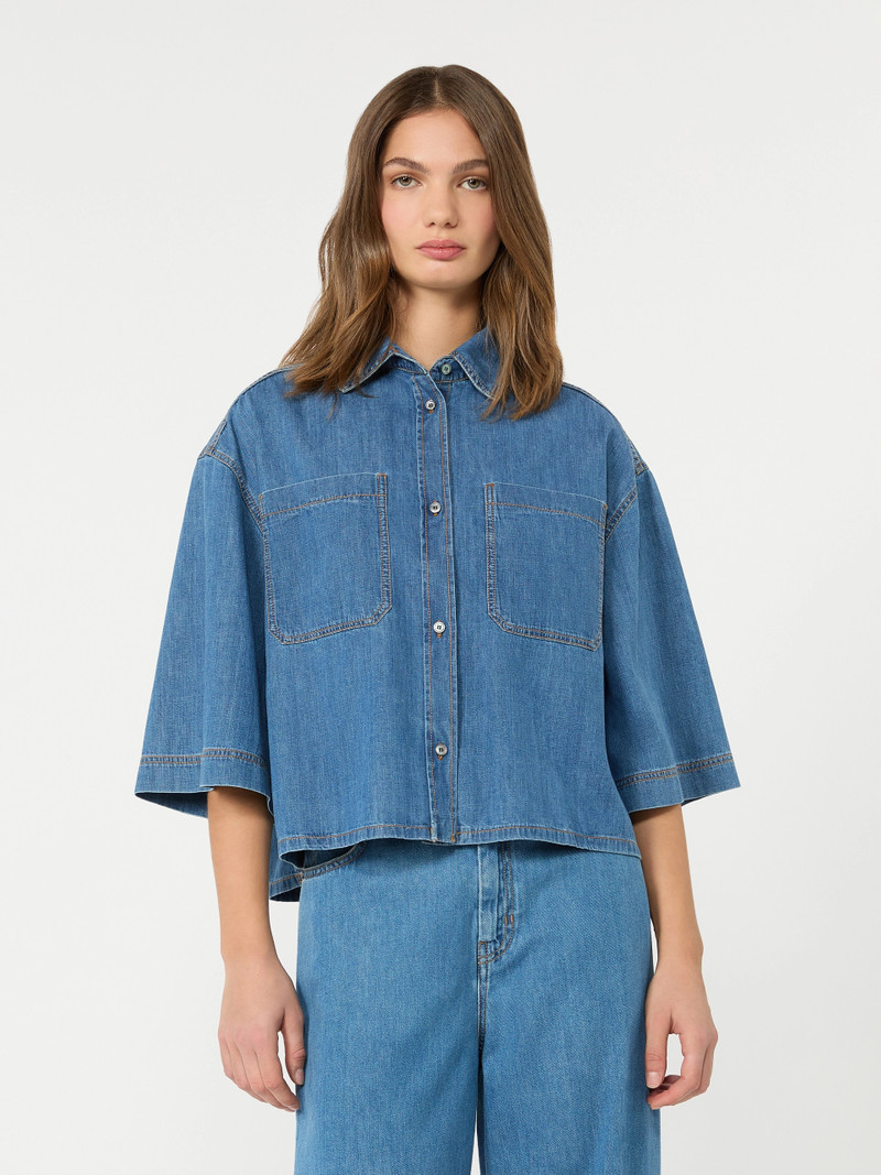 ZANNATA Boxy denim shirt - NAVY 3