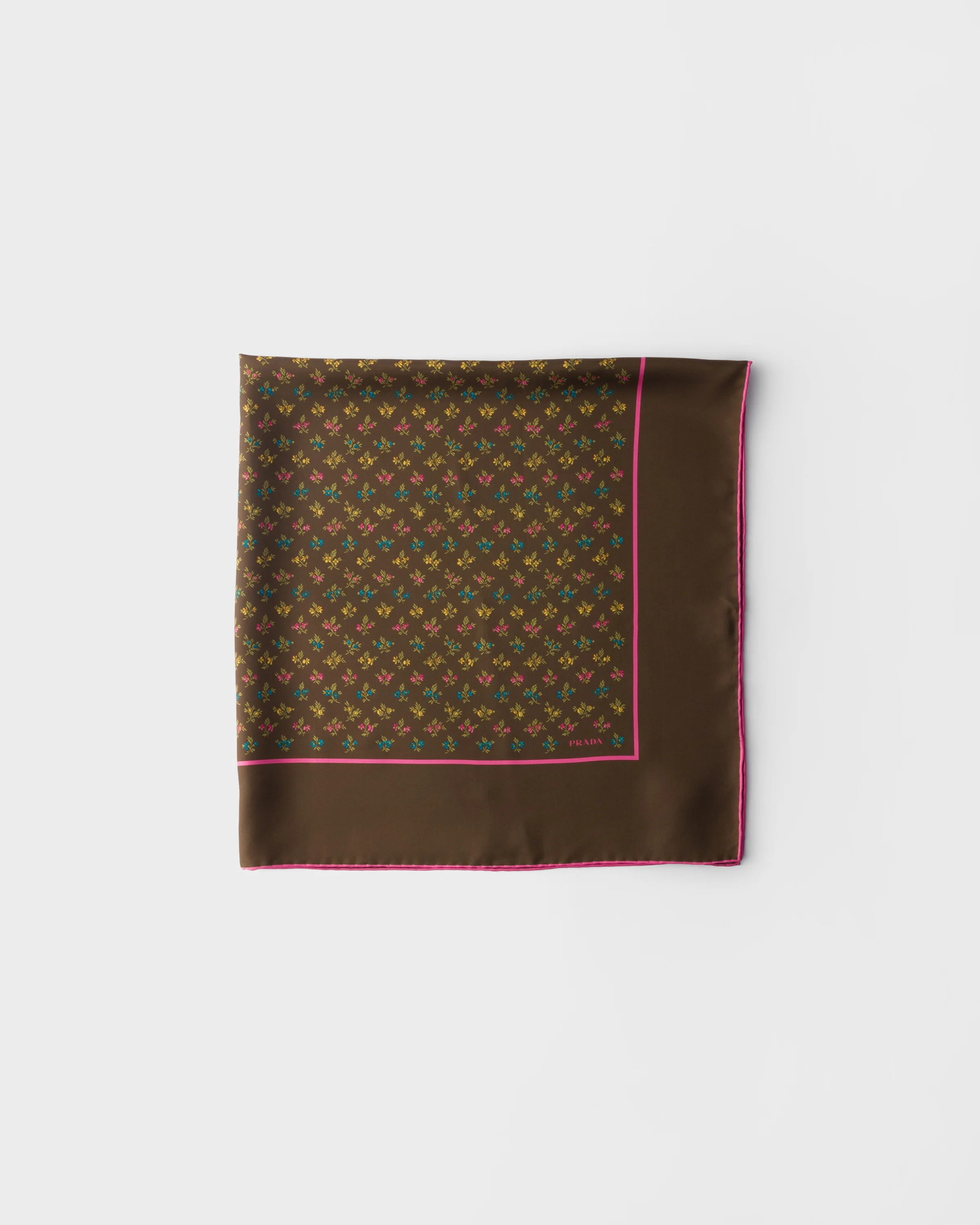 Printed twill scarf 90 - 1