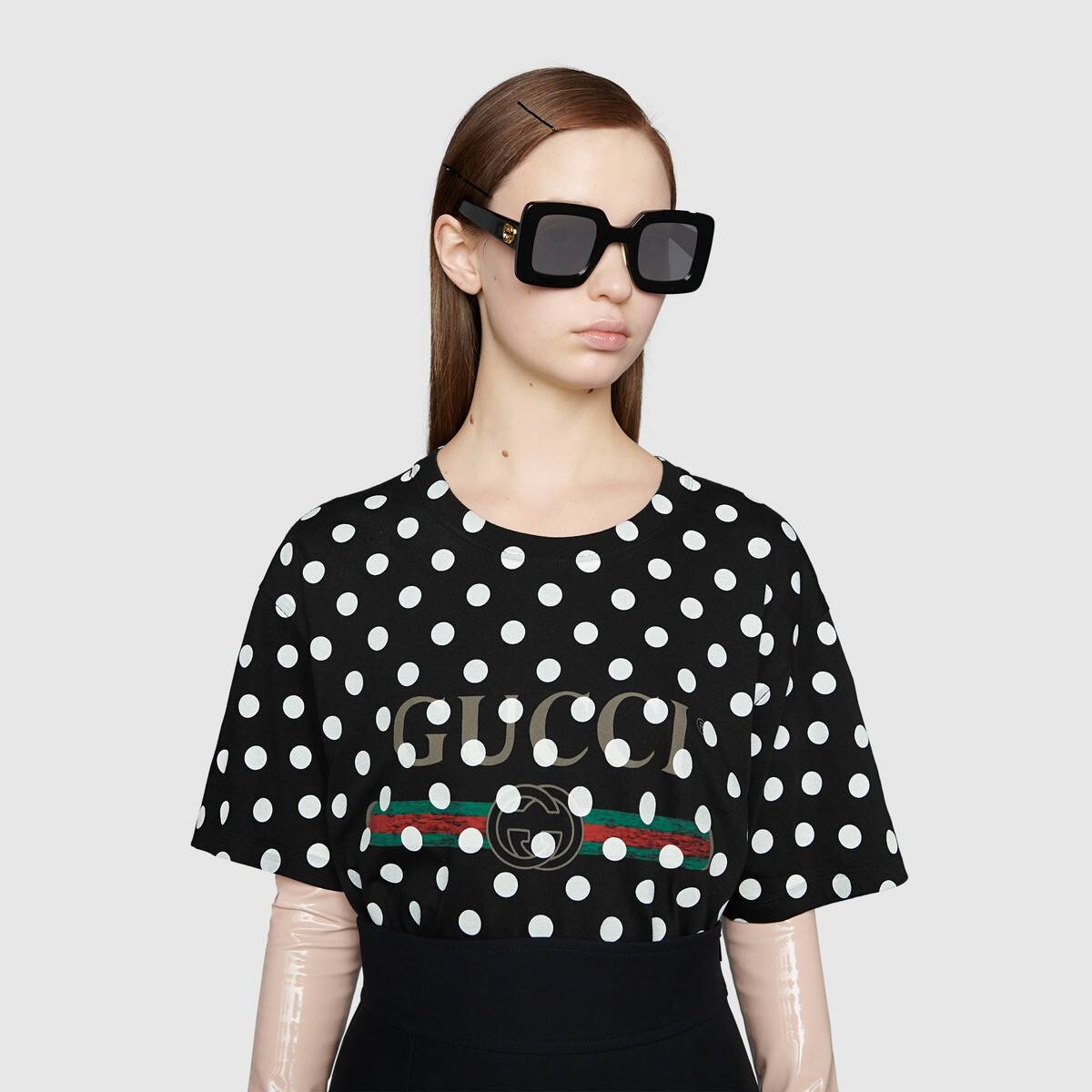 Gucci logo polka dot print T-shirt - 5