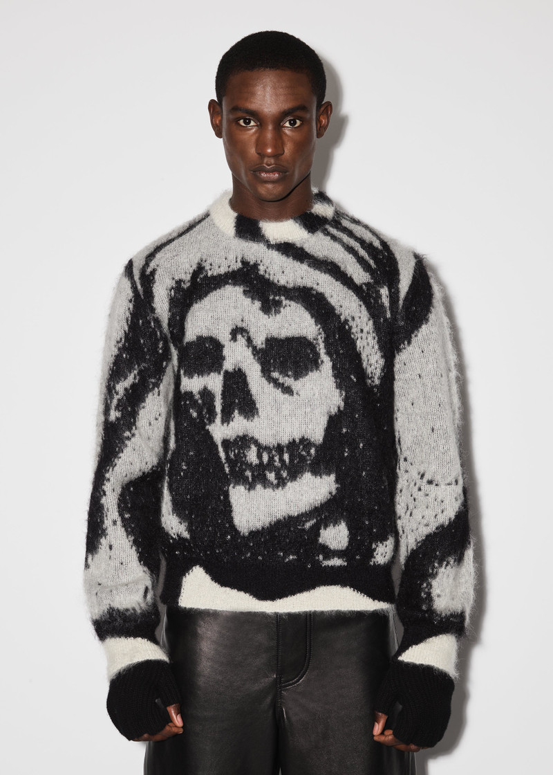 美品 AMIRI × Wes Lang 22AW スカル フリンンジ ニット AMIRI WES LANG REAPER CREW | REVERSIBLE