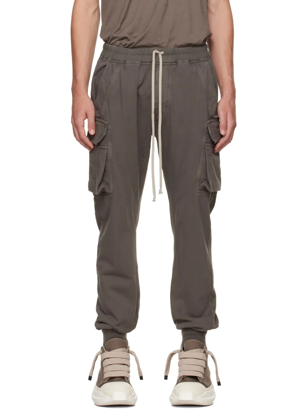 Gray Tower Mastdon Cut Cargo Pants - 1