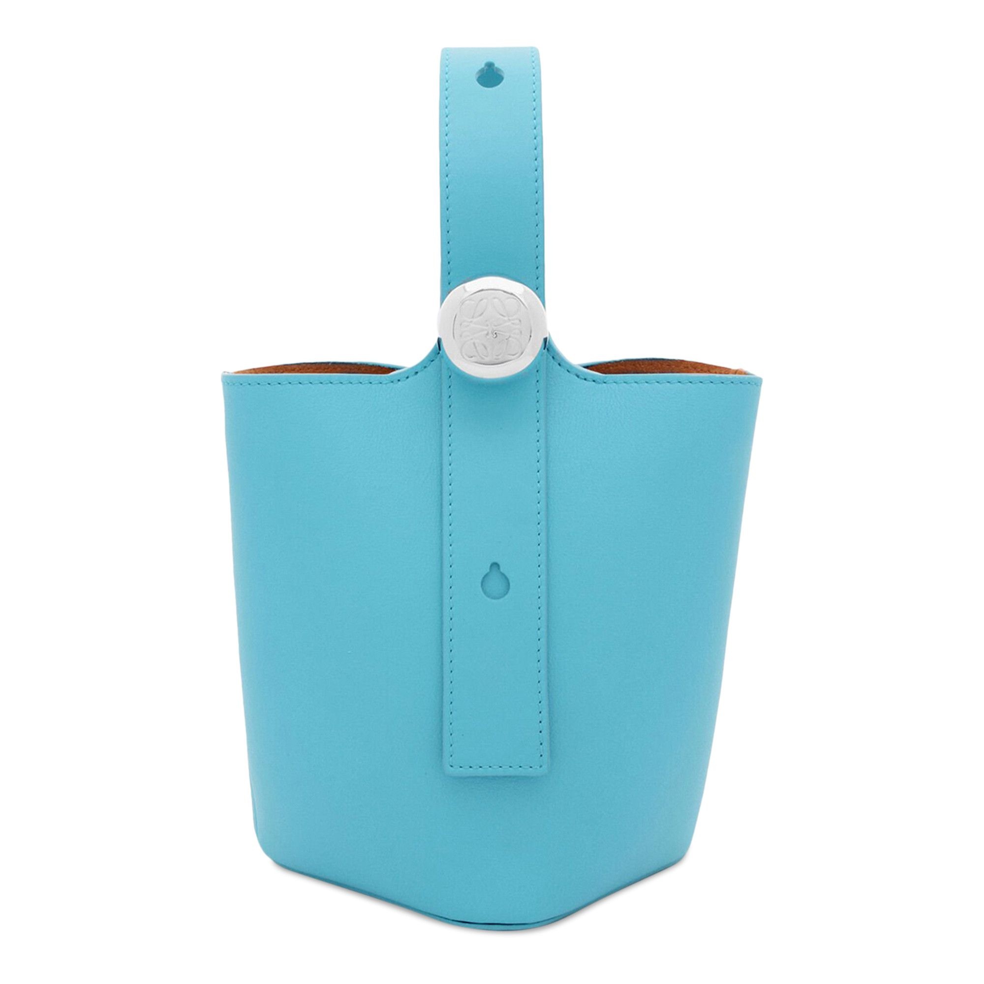 Loewe Mini Pebble Bucket Bag 'Sky Blue' - 1