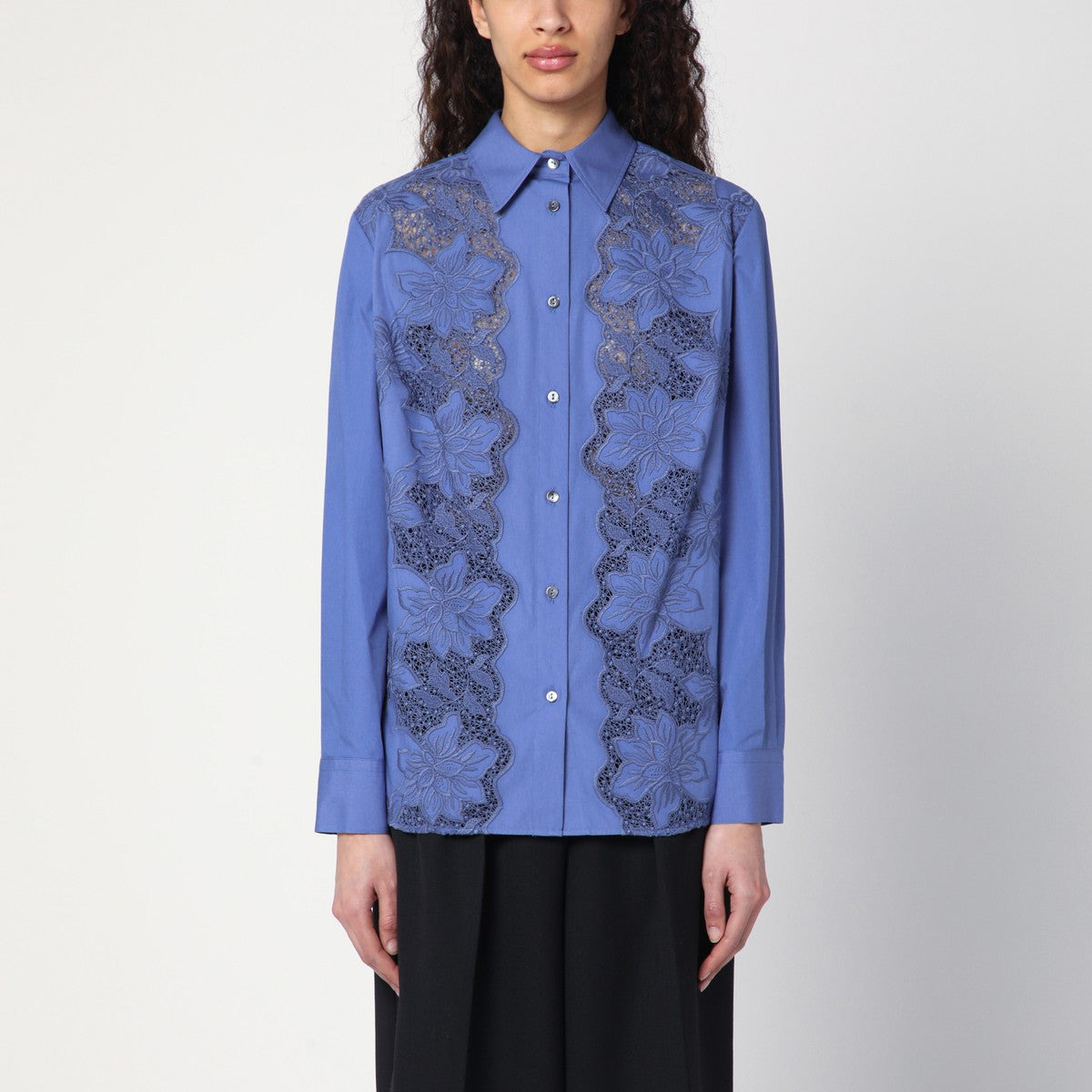 P.A.R.O.S.H. - P.A.R.O.S.H. Embroidered cotton shirt - 1