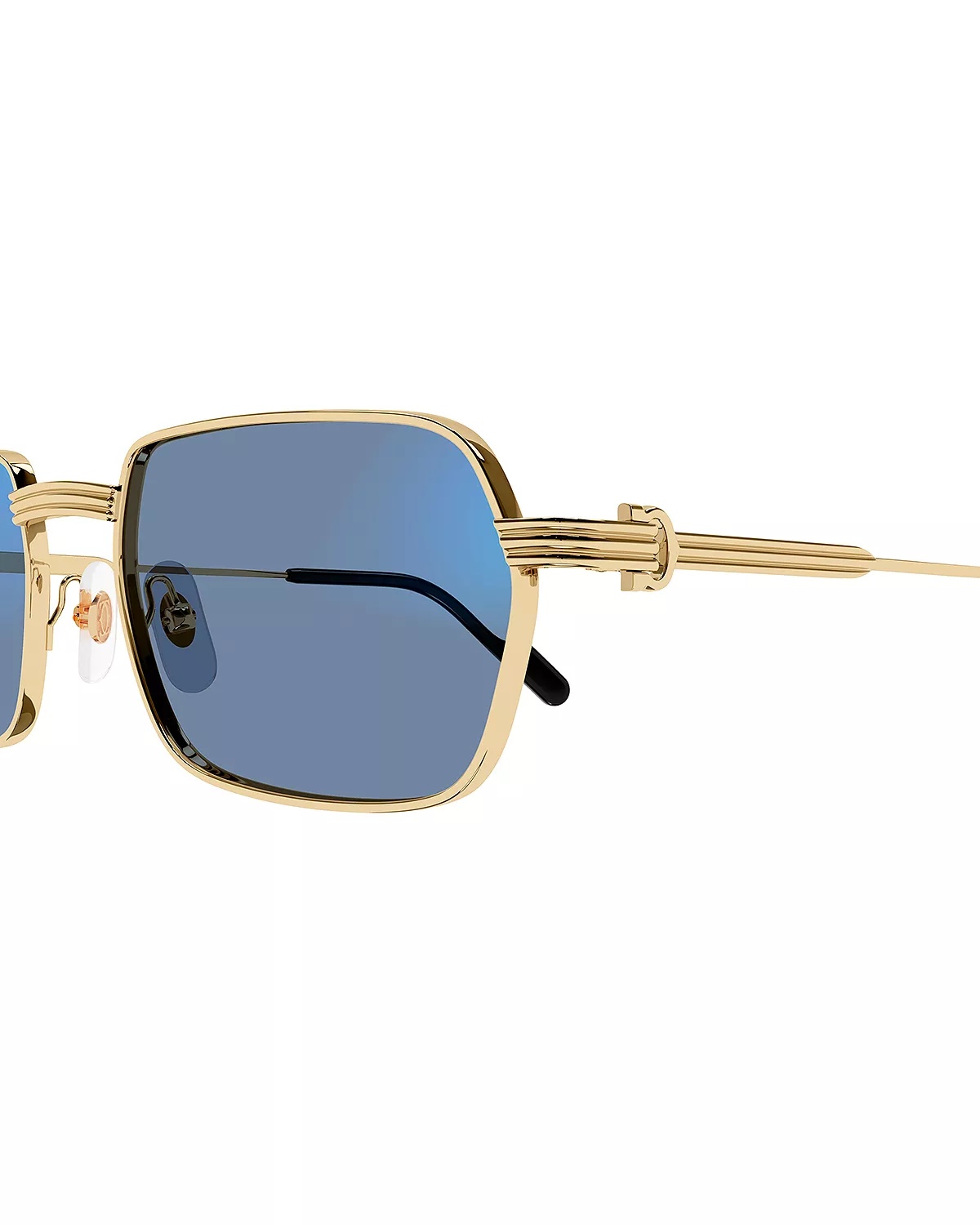 Premiere De Cartier 24 Carat Gold Plated Photochromatic Rectangular Sunglasses, 56mm - 8
