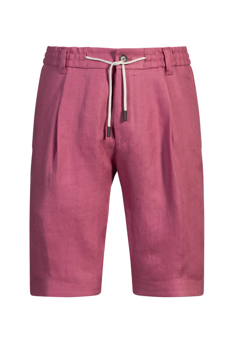 TAPERED-FIT SHORTS IN WRINKLE-RESISTANT LINEN 1