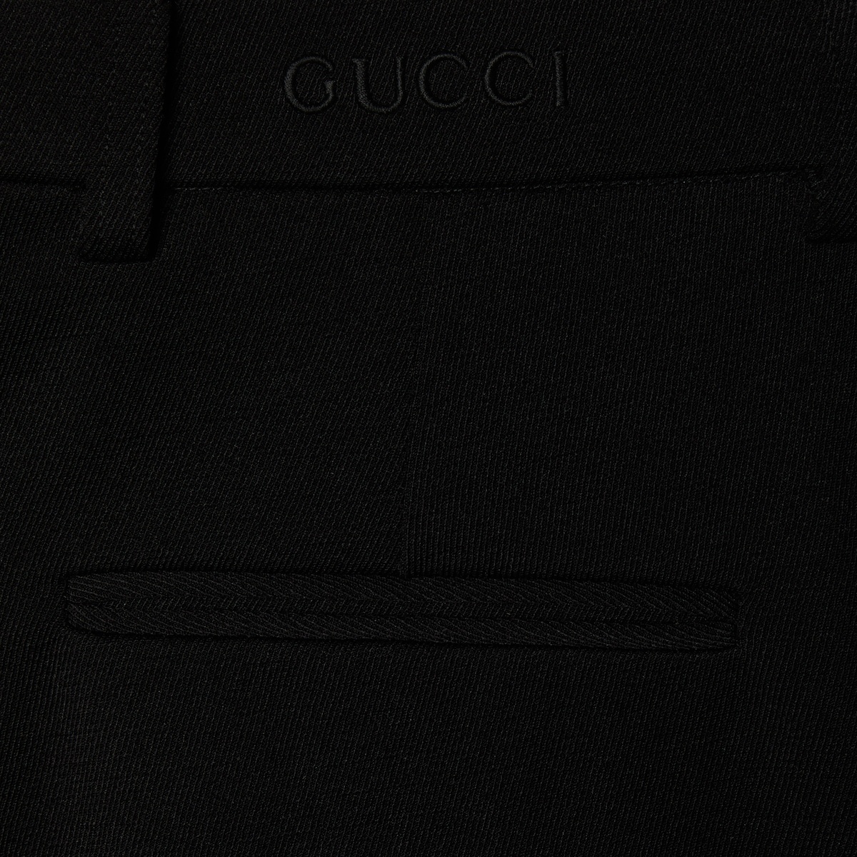 Stretch fabric pant with embroidery - 8