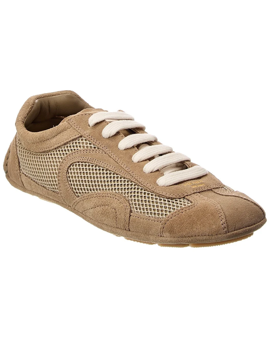 Prada Logo Suede Sneaker - 1
