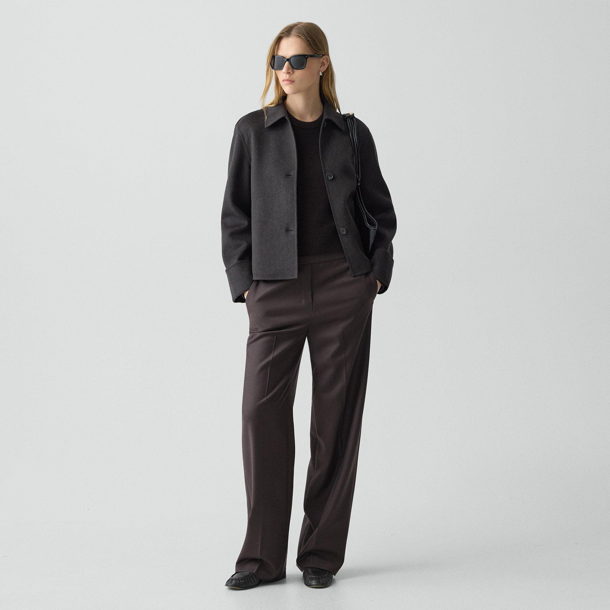 Boxy Cuff Jacket in Double-Face Wool-Cashmere - 6