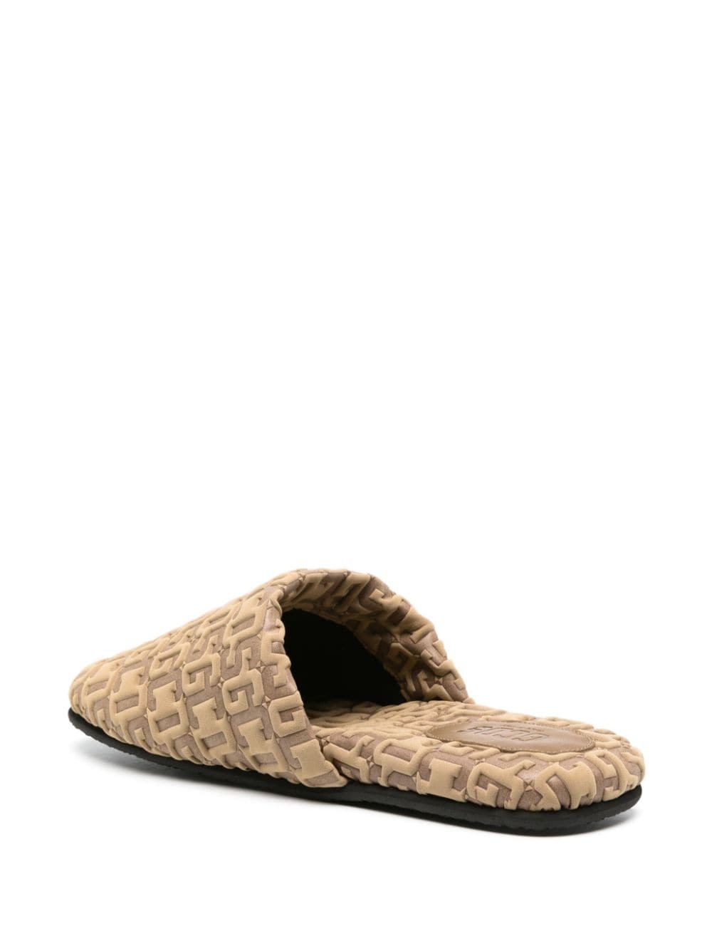 logo-embossed monogram slippers - 3