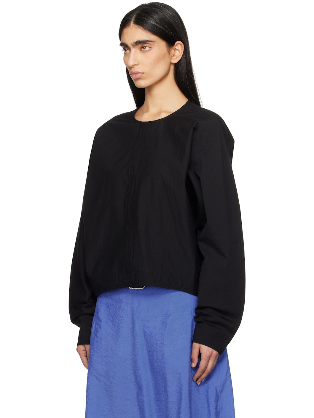 Totême Batwing top black | REVERSIBLE
