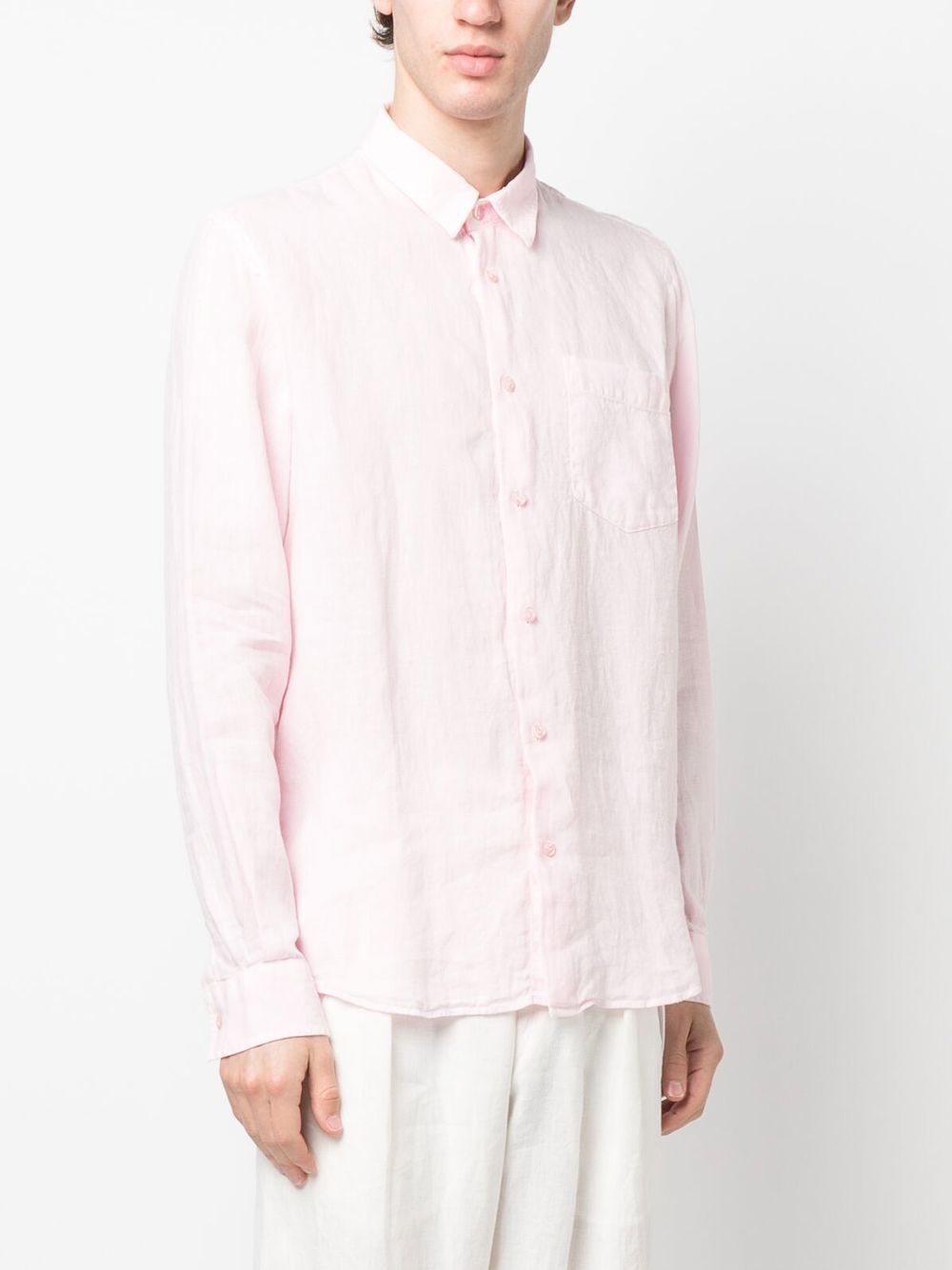 Caroubis long-sleeved linen shirt - 3