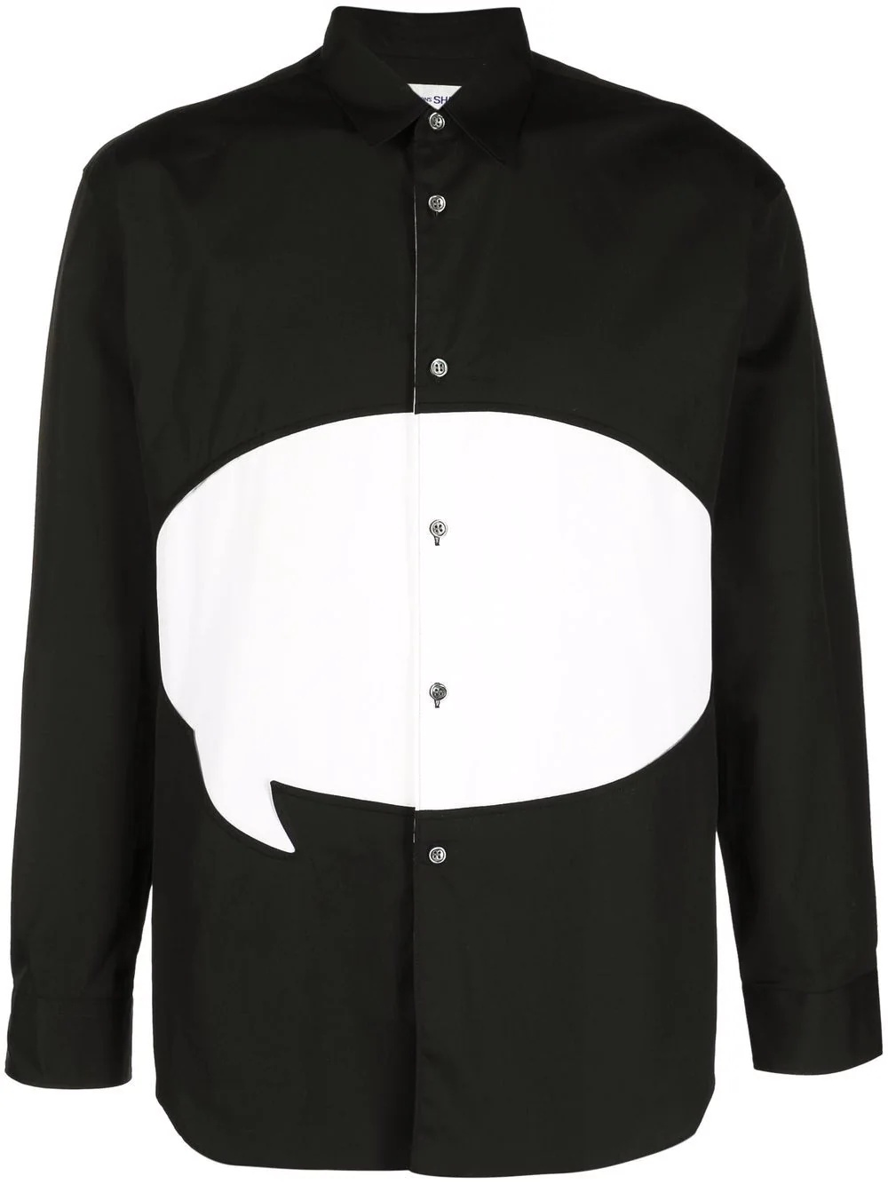 speech-bubble cotton shirt - 1