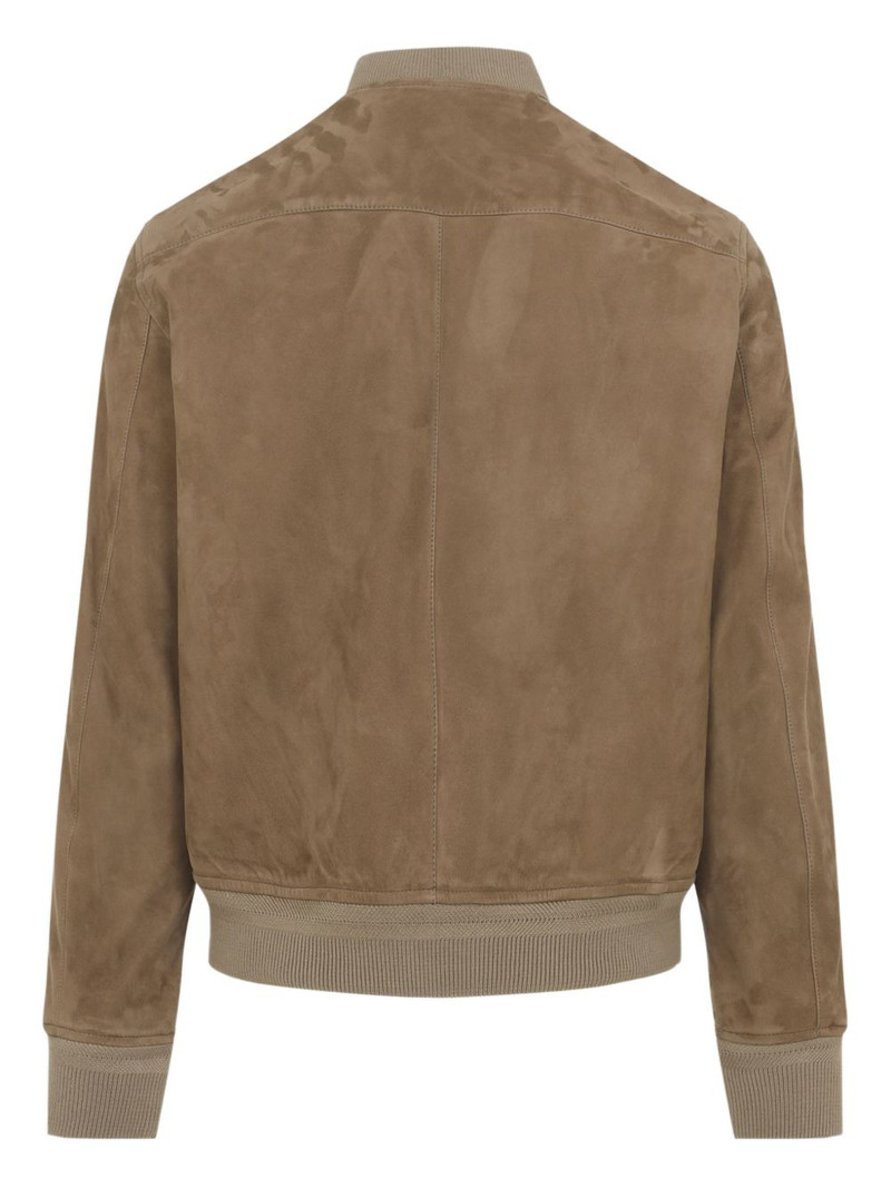 TOM FORD zip-up suede jacket outlook