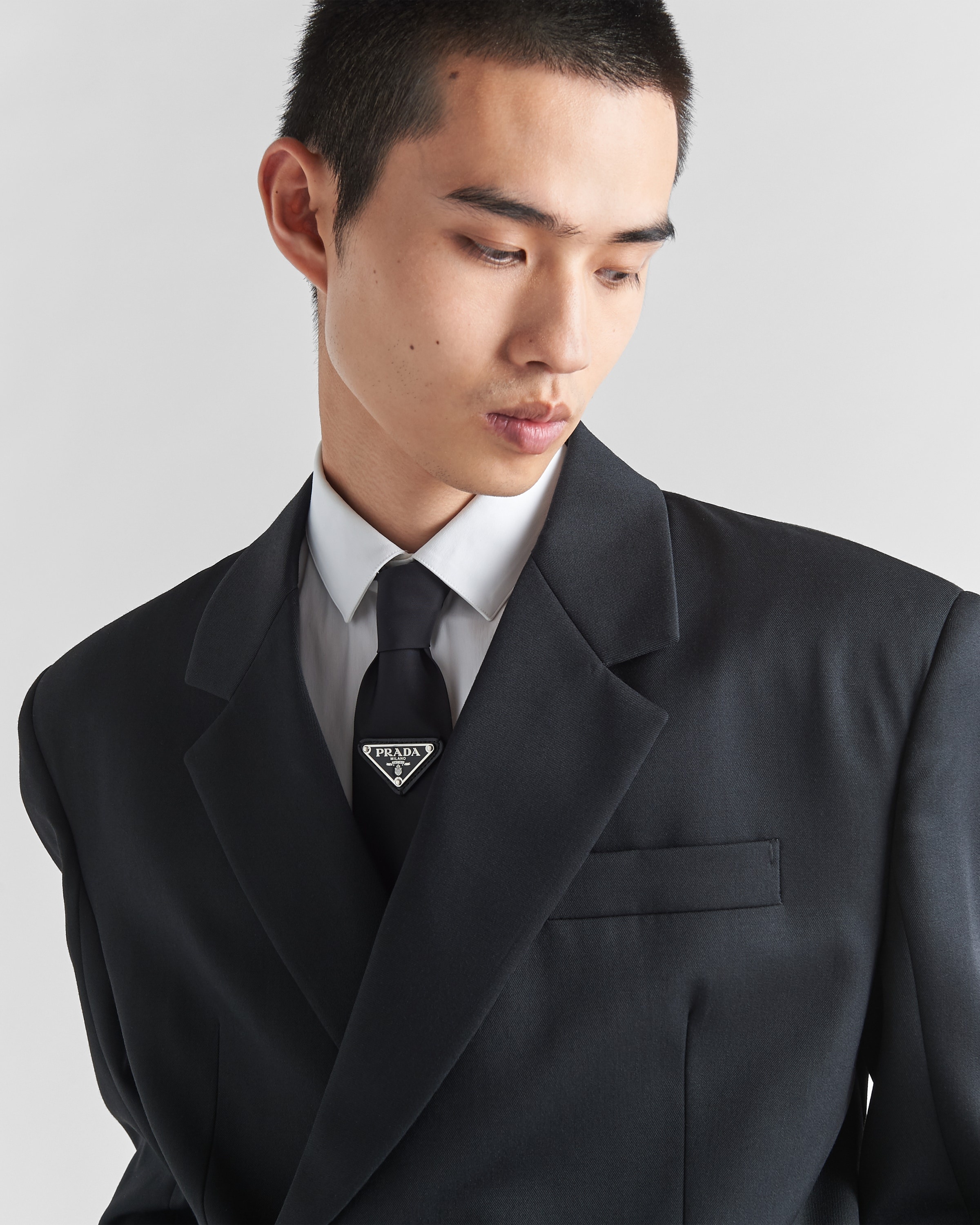 Re-Nylon gabardine tie - 2