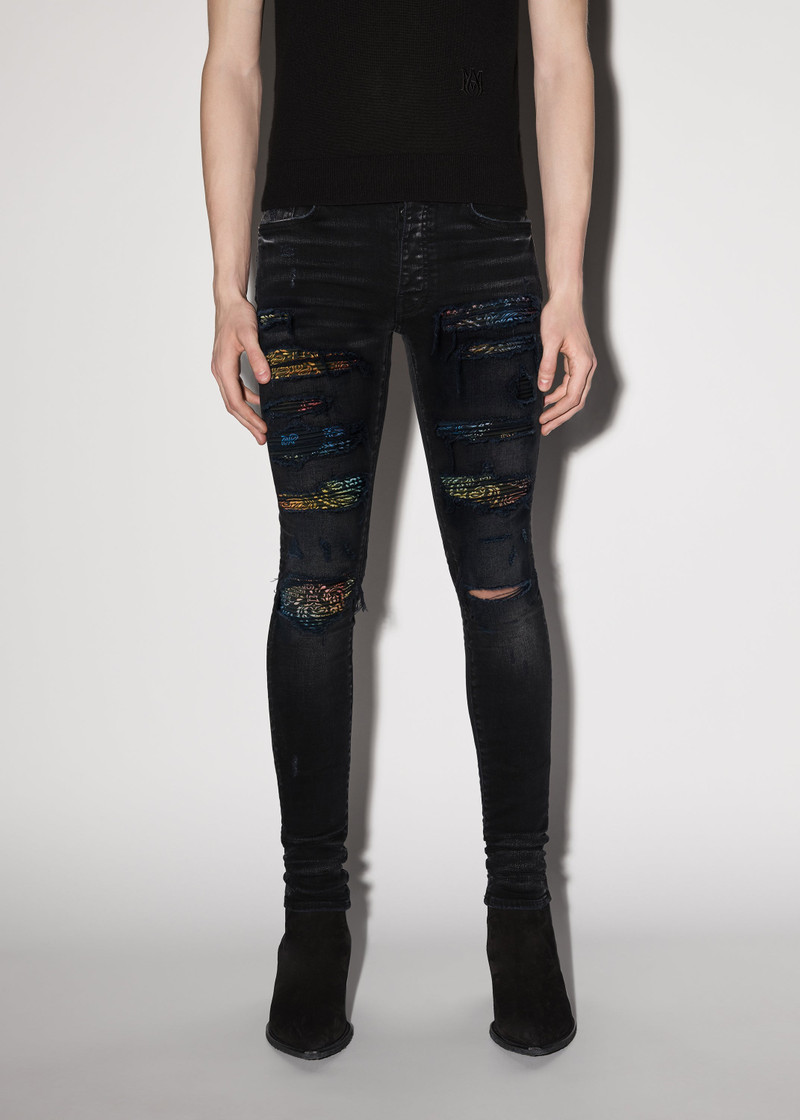 RAINBOW PAISLEY THRASHER JEAN 2