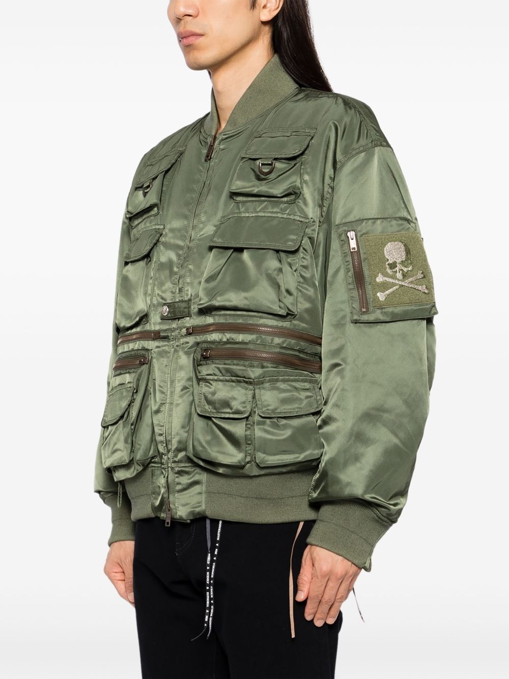 multiple-pockets bomber jacket - 3