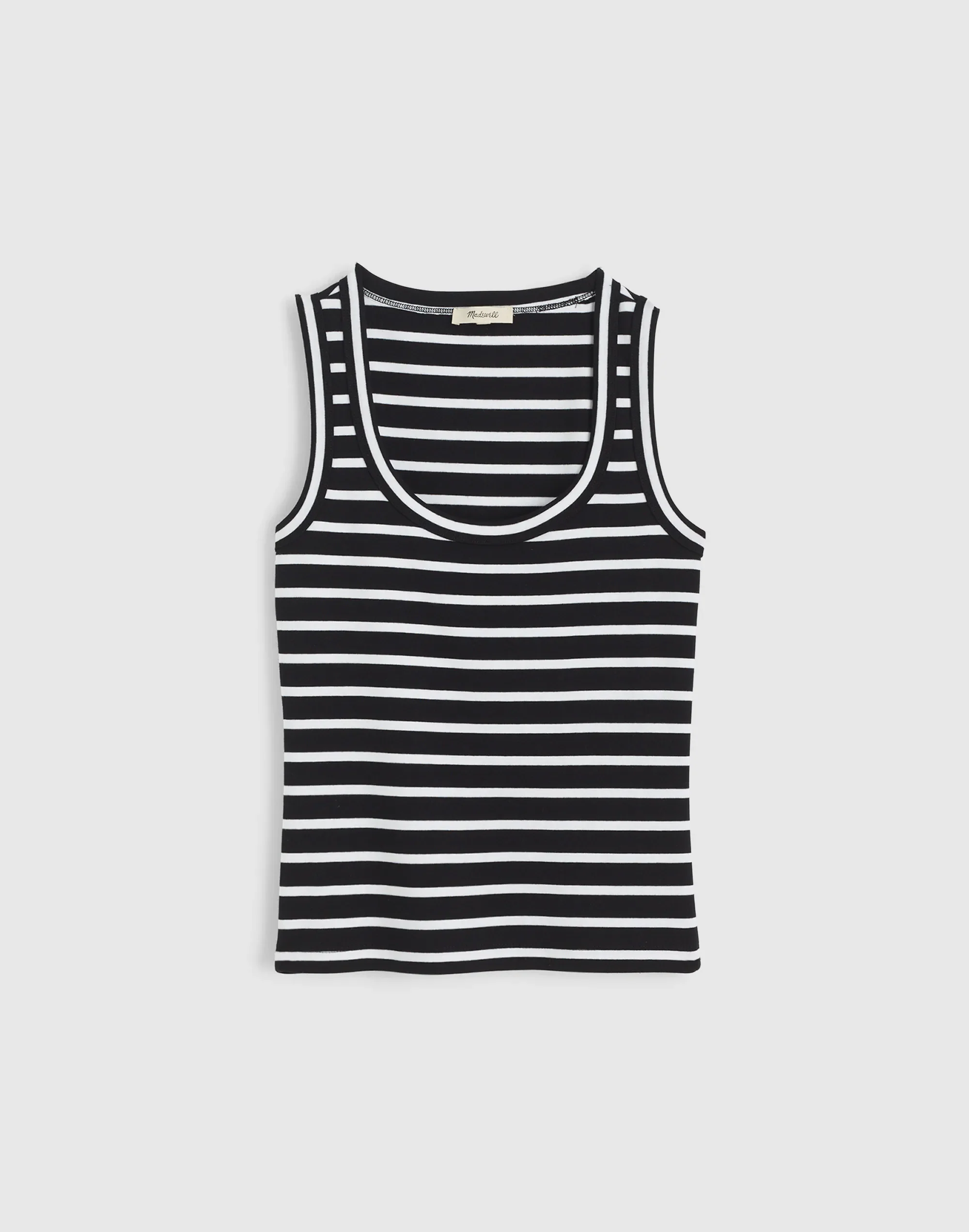 The '90s Scoopneck Tank in Compact Cotton - 1