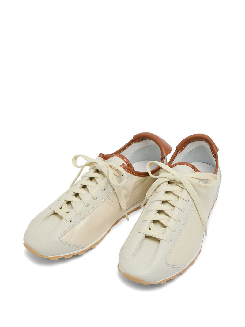 JACQUEMUS textured lace-up sneakers outlook