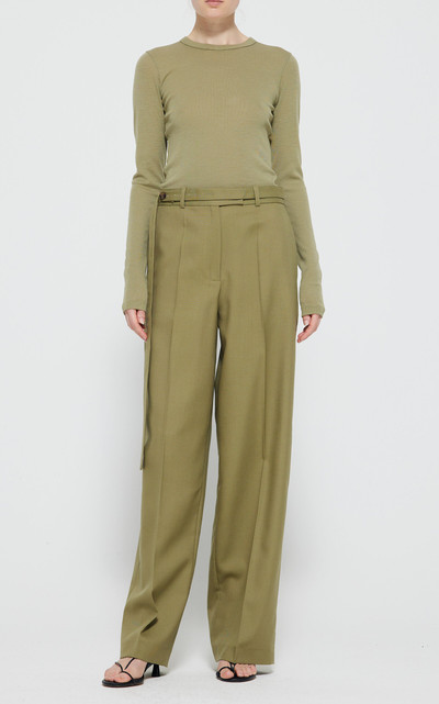 RÓHE Belted Relaxed Pants green outlook