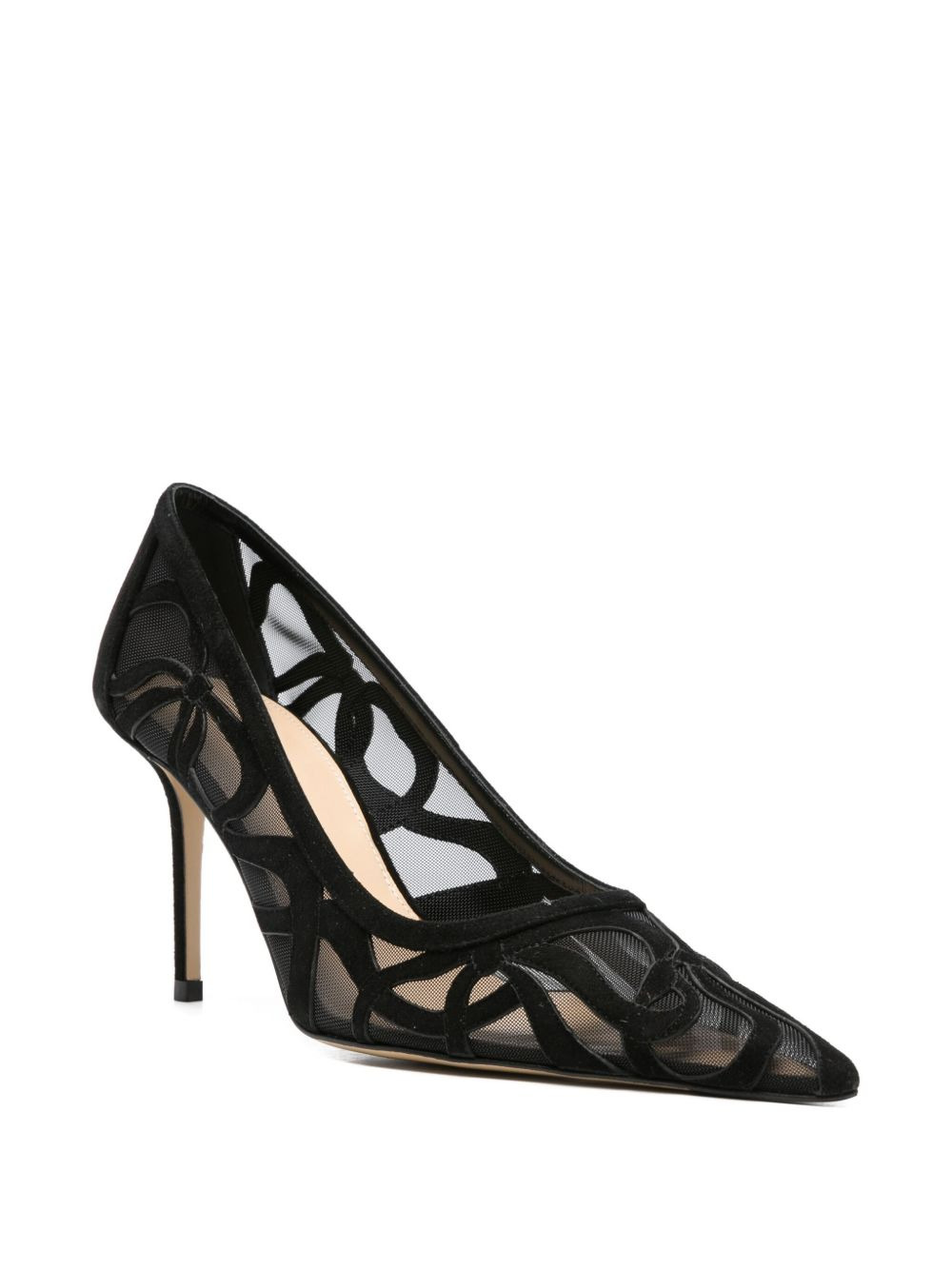 85mm pointed-toe mesh pumps - 2