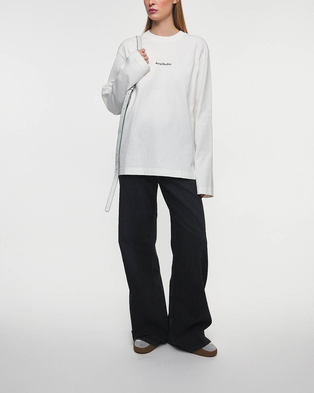 T-shirt Long Sleeve Logo White - 3