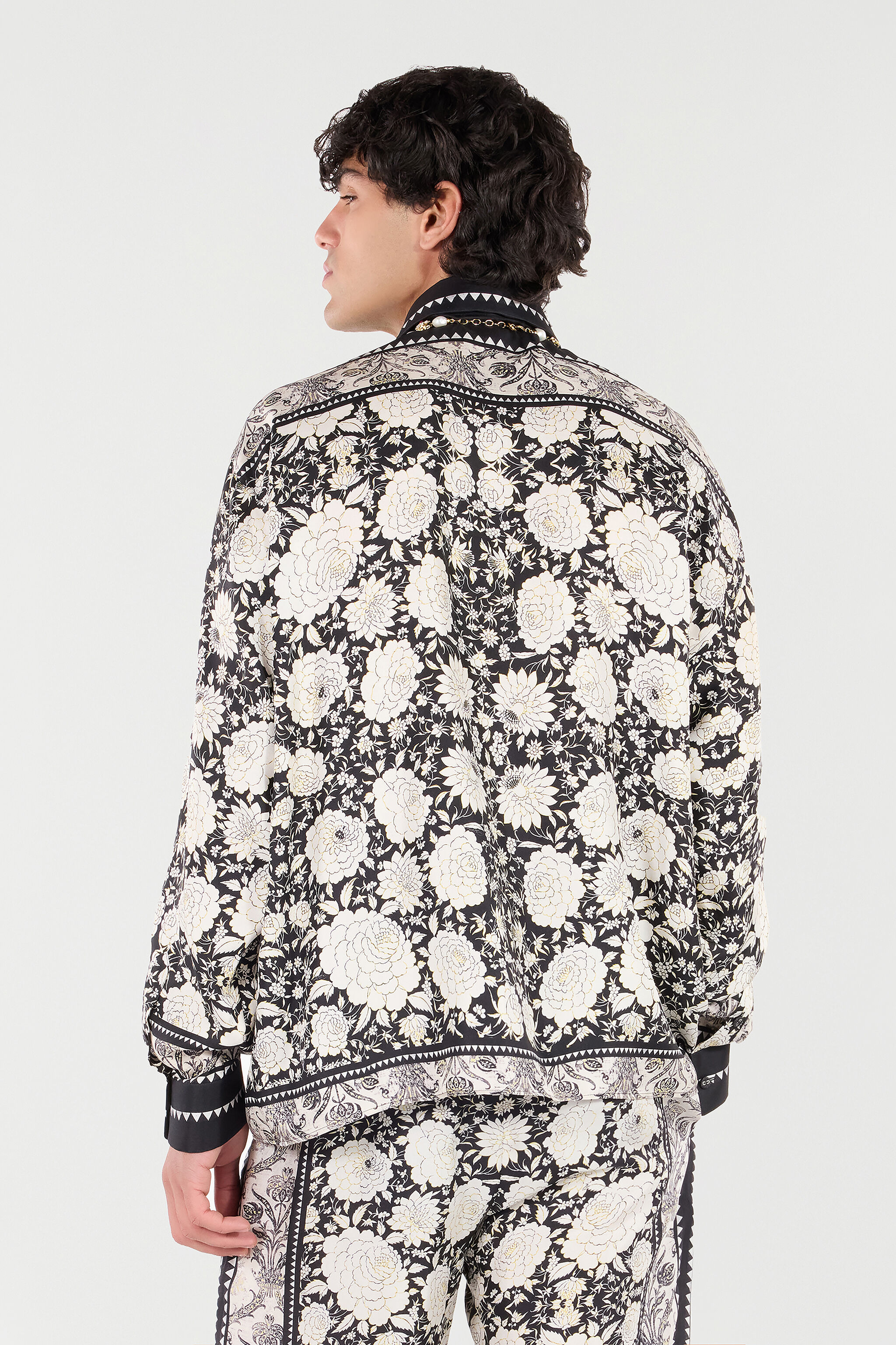 Silk Shirt With Floral Print - 4