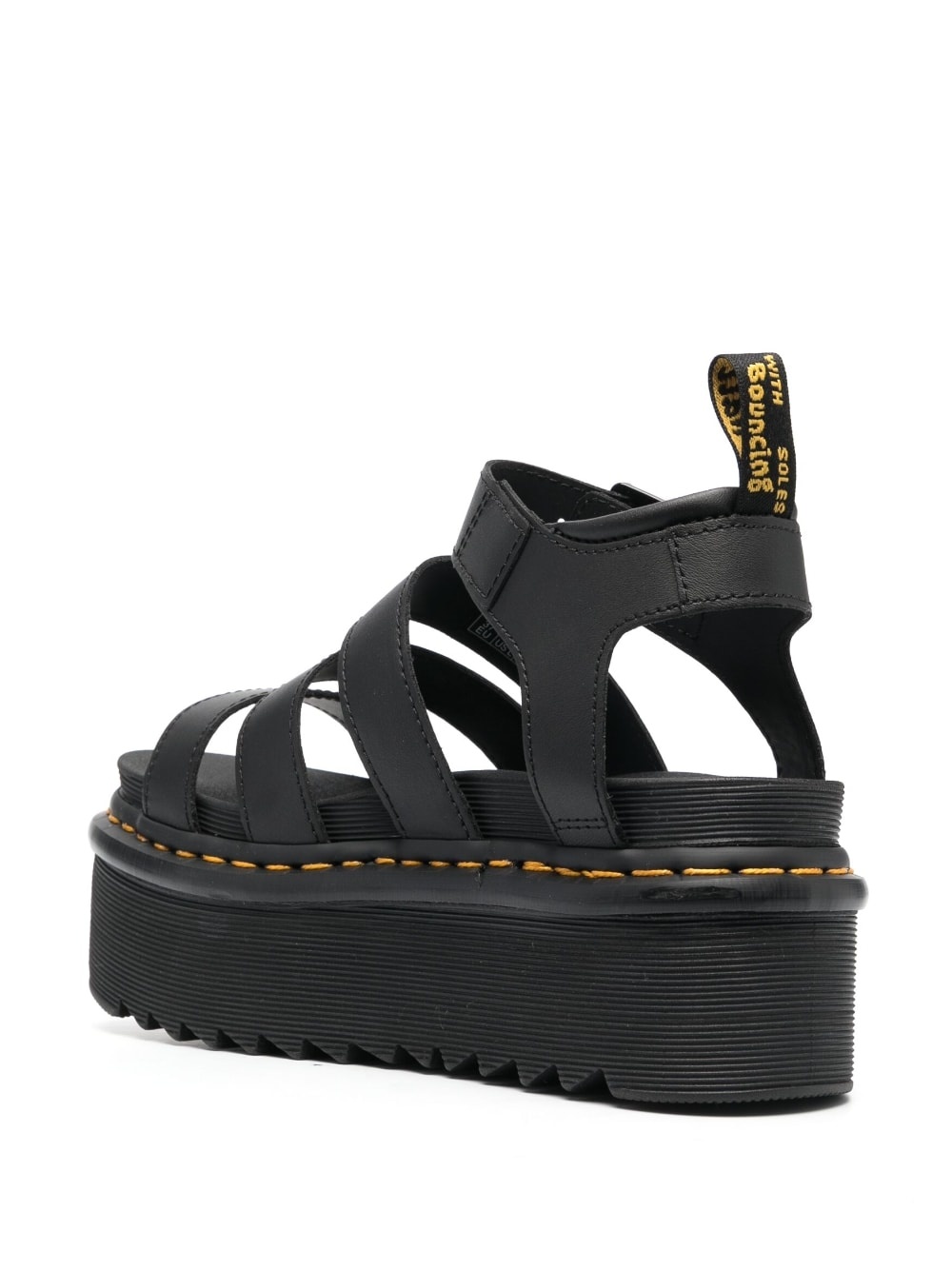 buckled 70mm flatform sandals - 3