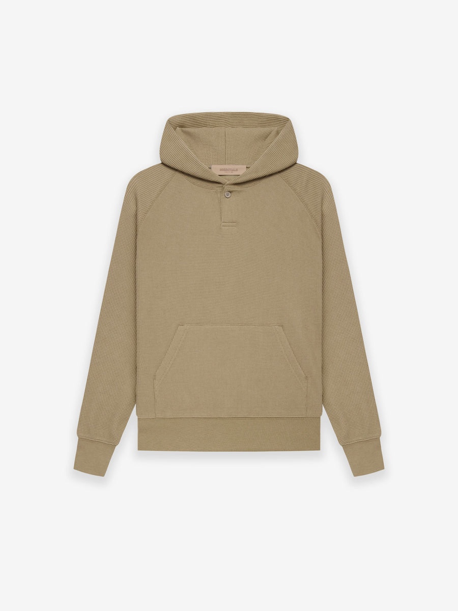 WAFFLE HENLEY HOODIE - 1