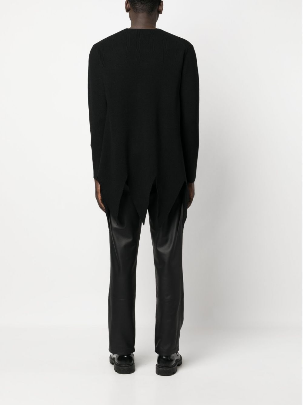 cut-out detail asymmetric jumper - 4