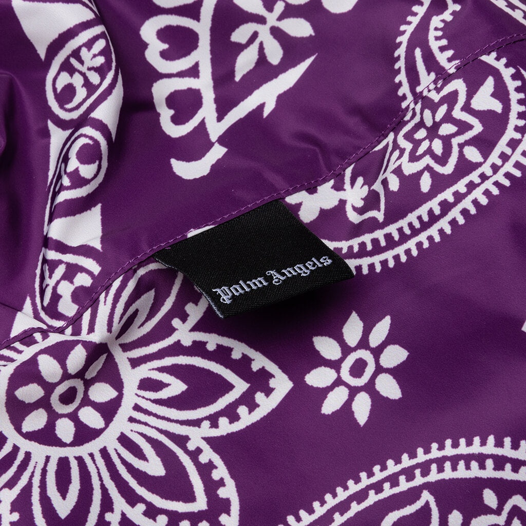 PALM ANGELS BANDANA PRINTED AFTERSPORT - PURPLE/WHITE - 3