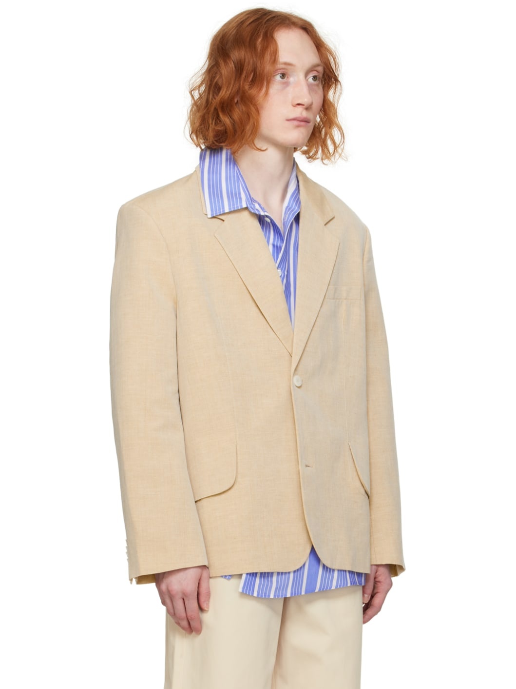 Beige Les Sculptures 'La veste Titolo' Blazer - 2