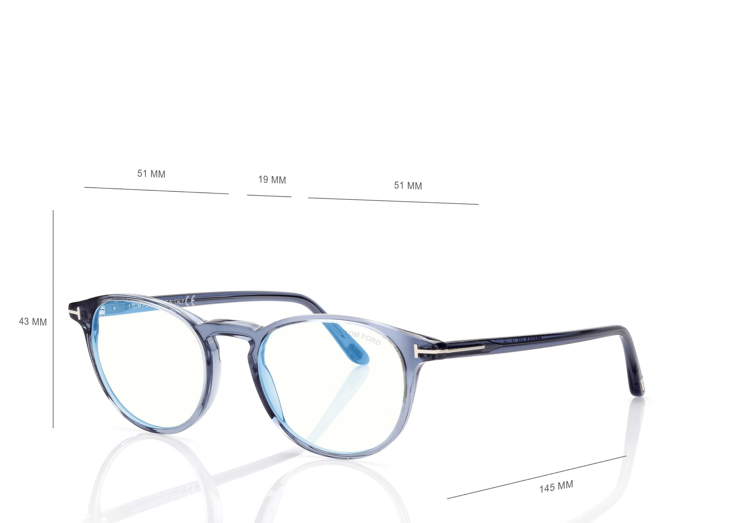 BLUE BLOCK ROUND OPTICALS - 4