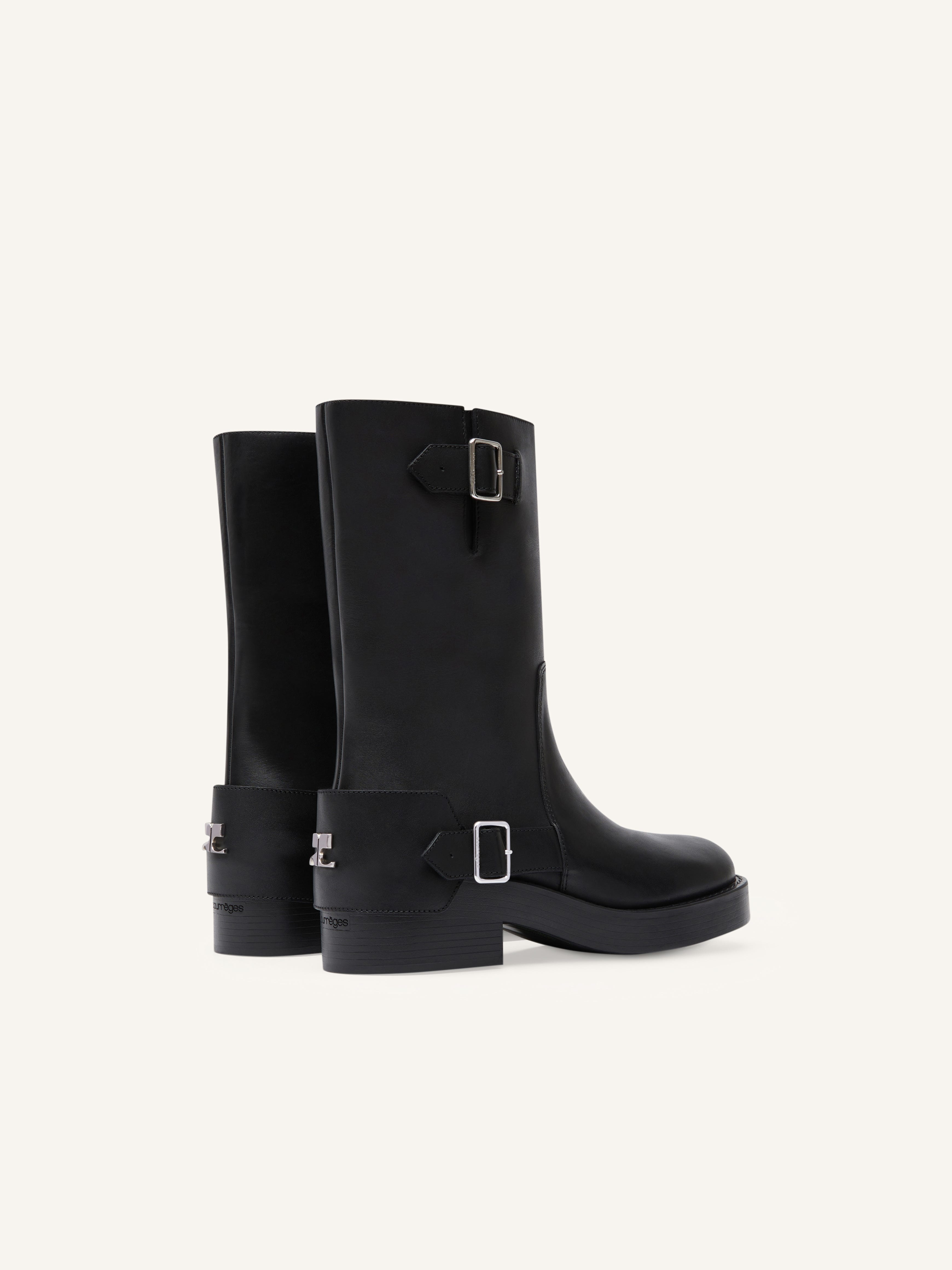 AMERICANA HARNESS LEATHER BOOTS - 3