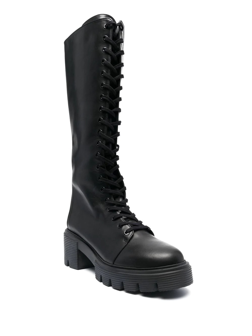 70mm calf-length lace-up boots - 2