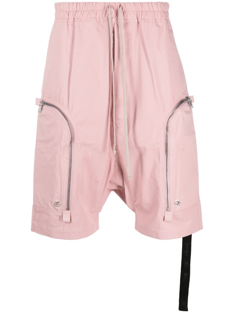drop-crotch utility shorts - 1
