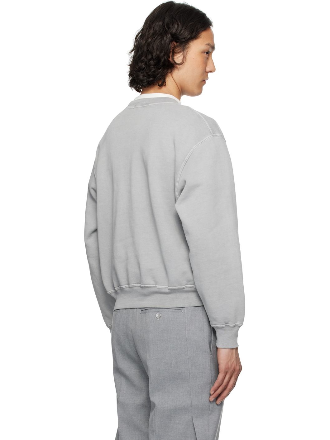 Gray Mini Crewneck Sweatshirt - 3