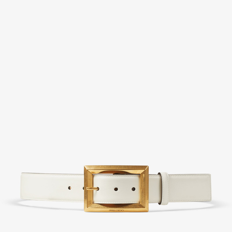 Arlie Latte Calf Leather Belt 1