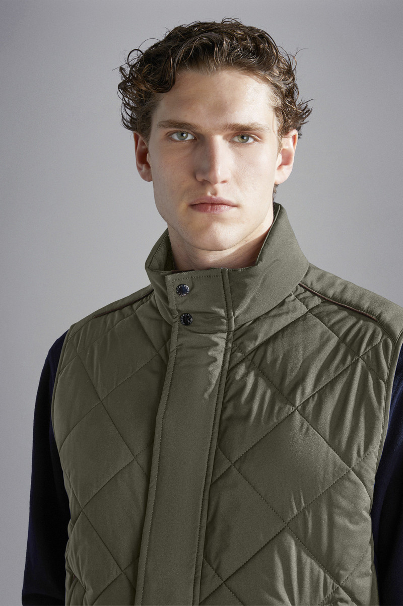 QUILTED VEST WITH ALCANTARA® DETAILS 4