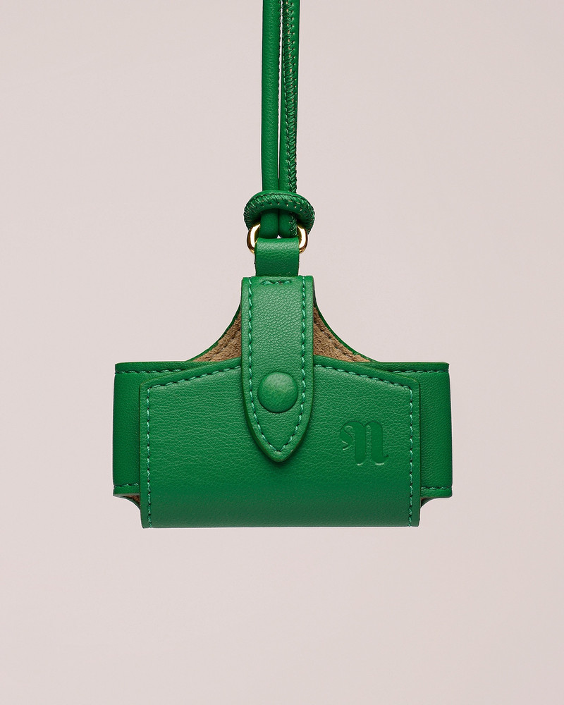 BOAZ PRO - Vegan nappa Airpods Pro case- Green 1