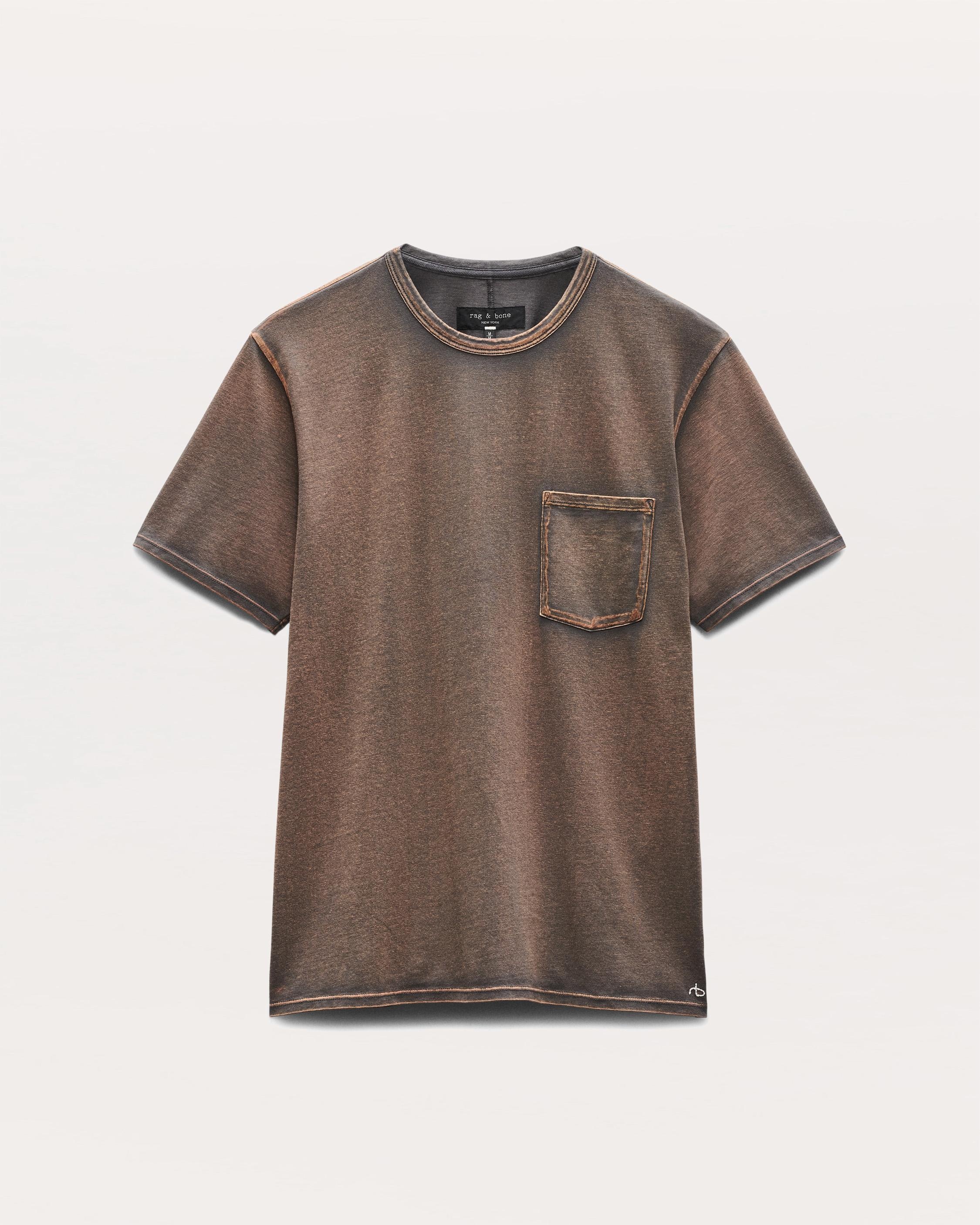Washed Cotton Jersey Pocket T-Shirt - 2