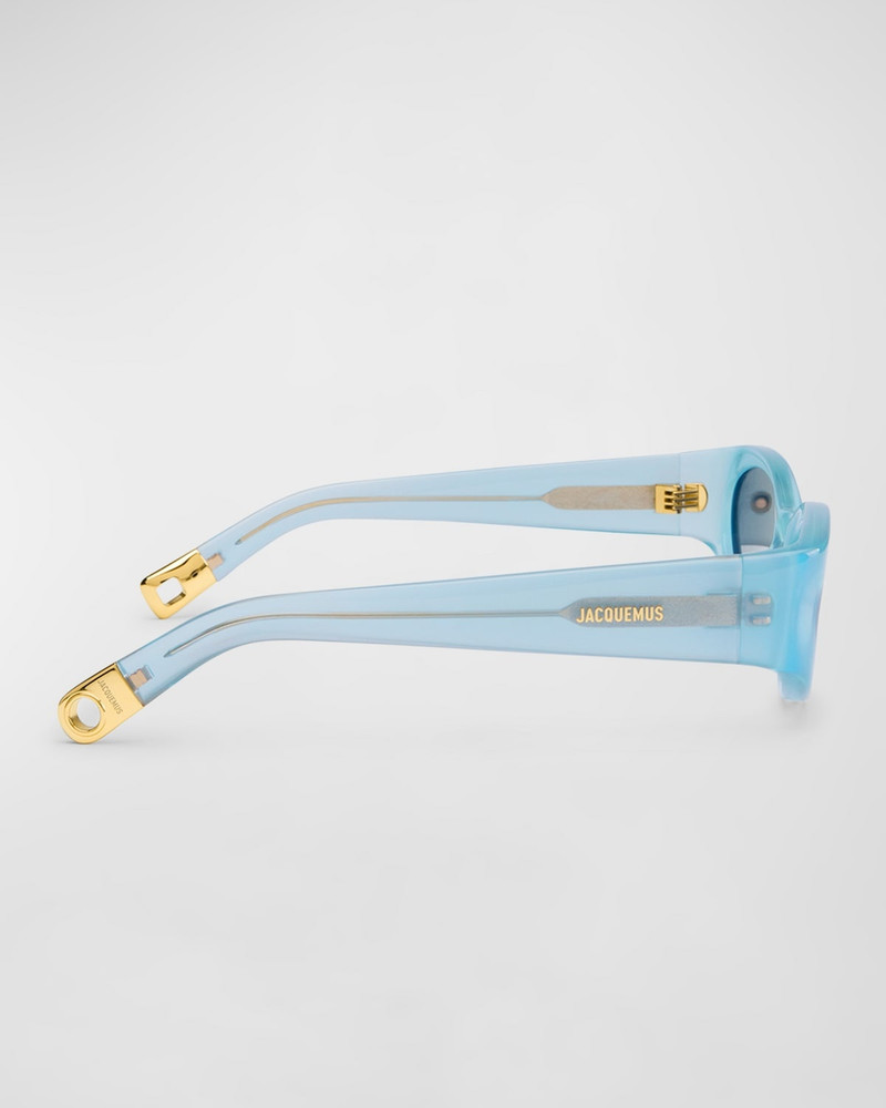 JACQUEMUS Les Lunettes Acetate Oval Sunglasses outlook