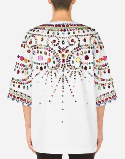 Dolce & Gabbana Technical fabric T-shirt with crystals outlook